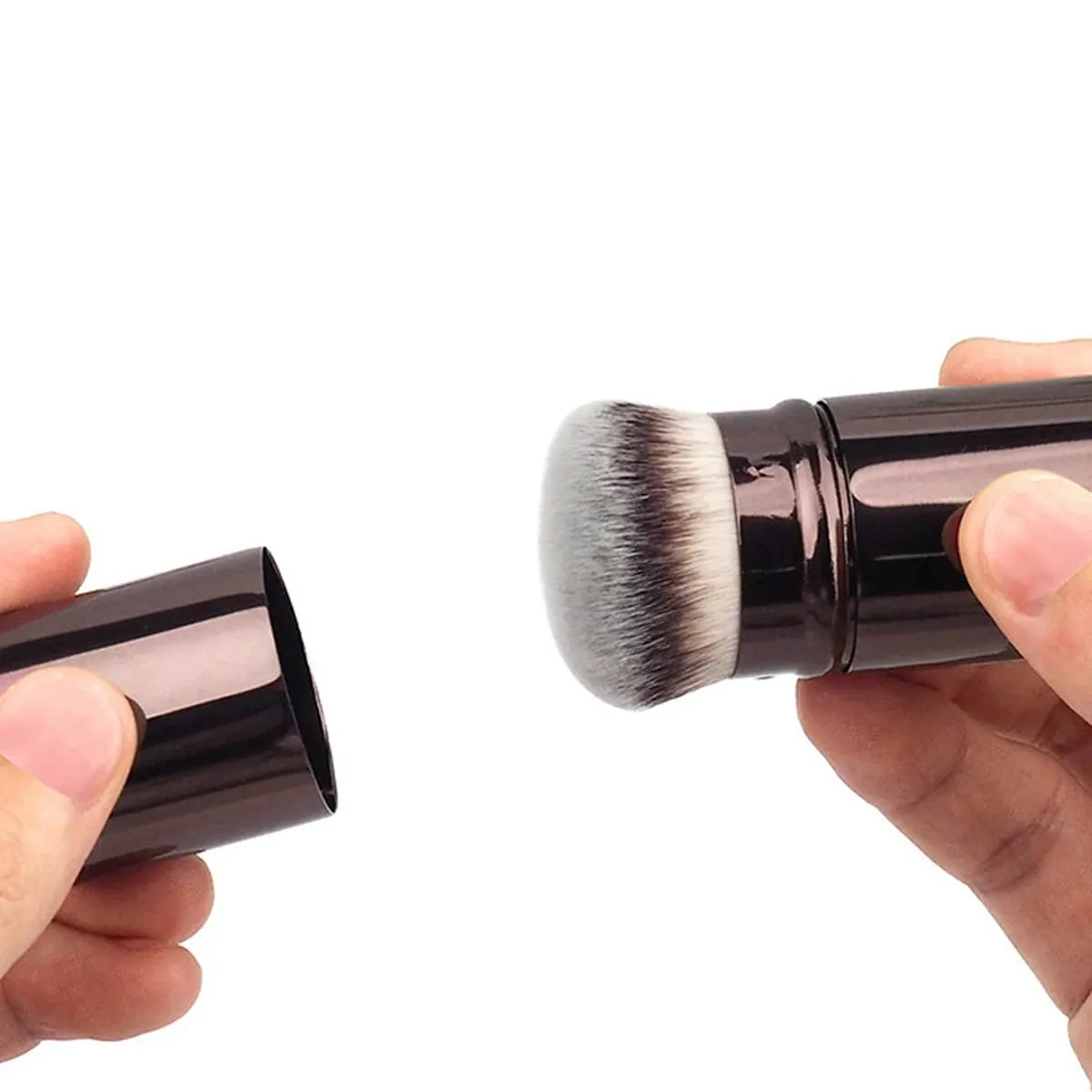 1 τμχ Πτυσσόμενο πινέλο ρουζ Kabuki Foundation Brush Soft Fluffy Powder Contour Brushes Makeup Φορητά εργαλεία μακιγιάζ — image 5