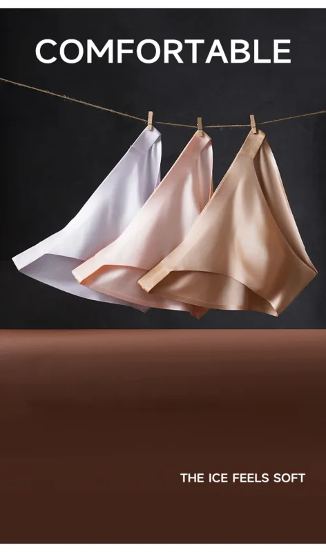 Seamless Quick Drying Men Briefs Underwear Solid Color Ice Silk Light AndThin Underpants Sexy Breathable 3D Pouch Panties Undies — image 15