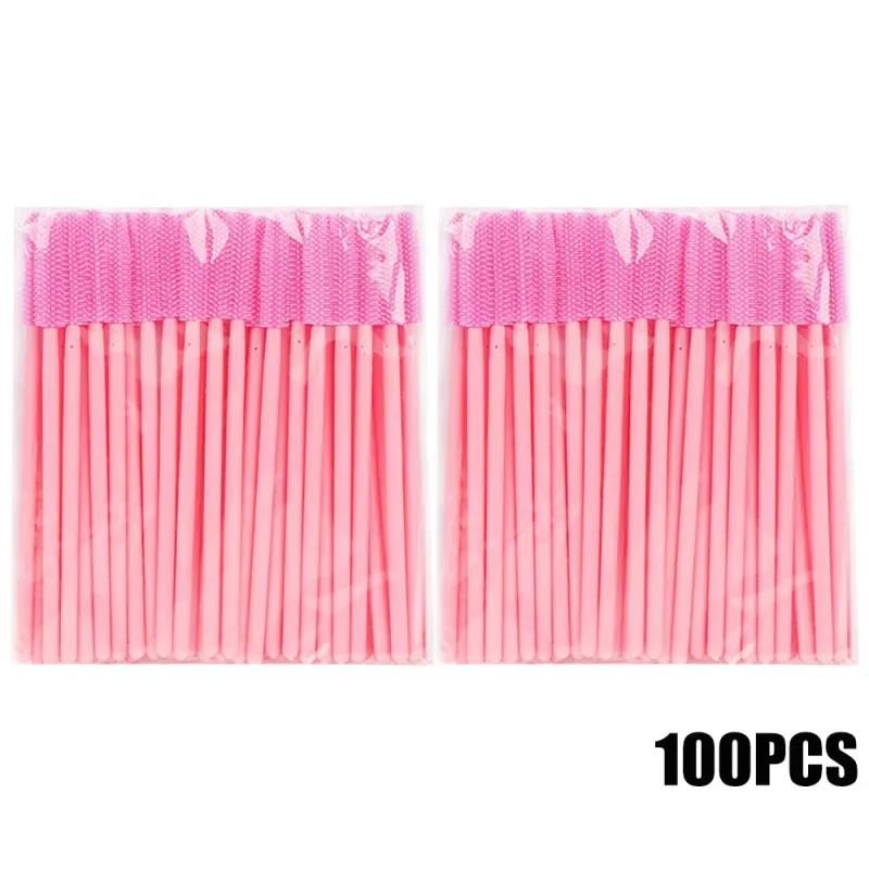 50/100 יחידות מברשת ריסים סיליקון ריסים מברשות מסקרה שרביטים אפליקטורים לאישה ריסים גבות כלי איפור קוסמטי — image 9