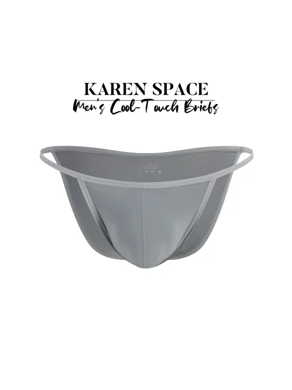 1PC Men's Sexy Low-Waist Briefs with Large Pouch Single Color Thin Belt Comfortable Thin Design for Summer Pure Color Underwear — image 12