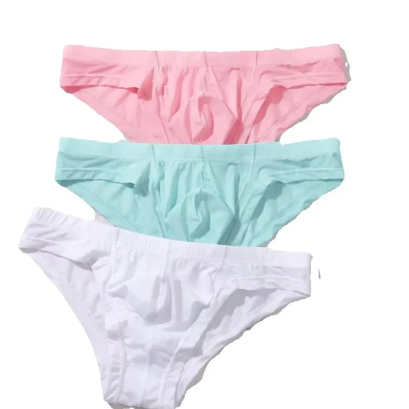 3PCS Men's briefs briefs Men's sensible pouch sports wicking sweat breathable mid-waist shorts