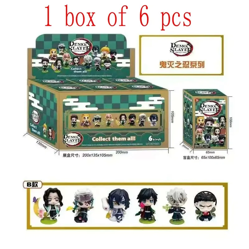 2026 Tanjiro Kamado Nezuko Demon-Slayer Anime Cartoon Figure Blind Box Creative Personalized Statue Ornament Surprise Gift Box — image 11