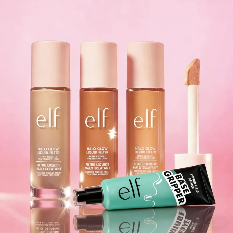 ELF Halo Glow Liquid Filter Liquid Foundation Pre Makeup Gel Gel Αύξηση της Ενυδατικής Αίσθησης Brighten The Skin Cosmetics