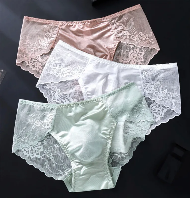 Lace men's underwear 3D Punched tangas japonesa Ice Silk Thin calzoncillos hombre Sexy lingerie adults 18 plus cuec gay panties — image 4