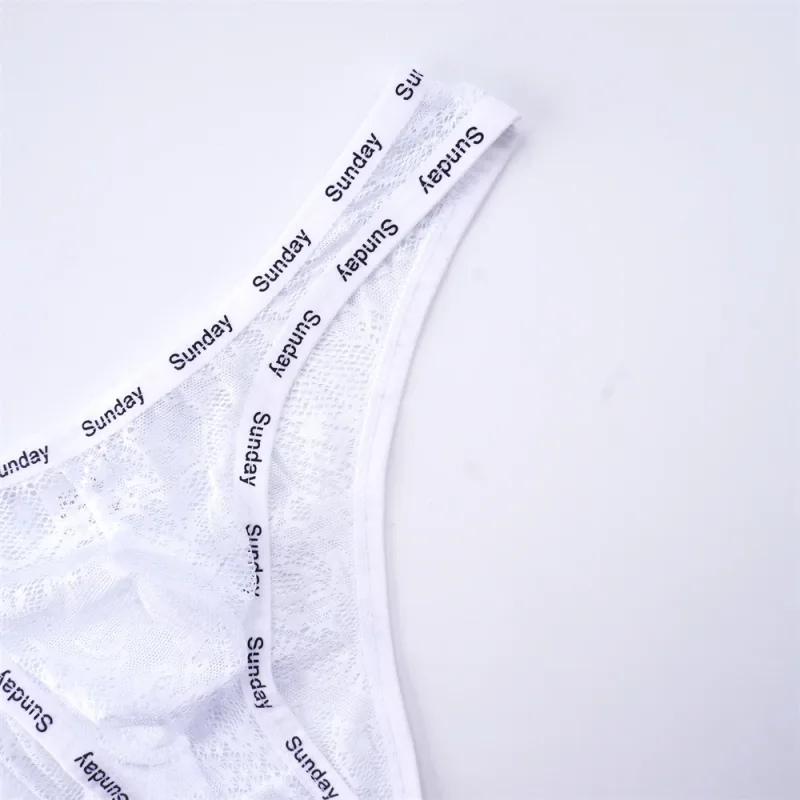 Sports Man New Low Waist Mesh Briefs Transparent Big Pouch High Quality Panties Male Lettwer Waistband Lingerie Breath Underwear — image 3