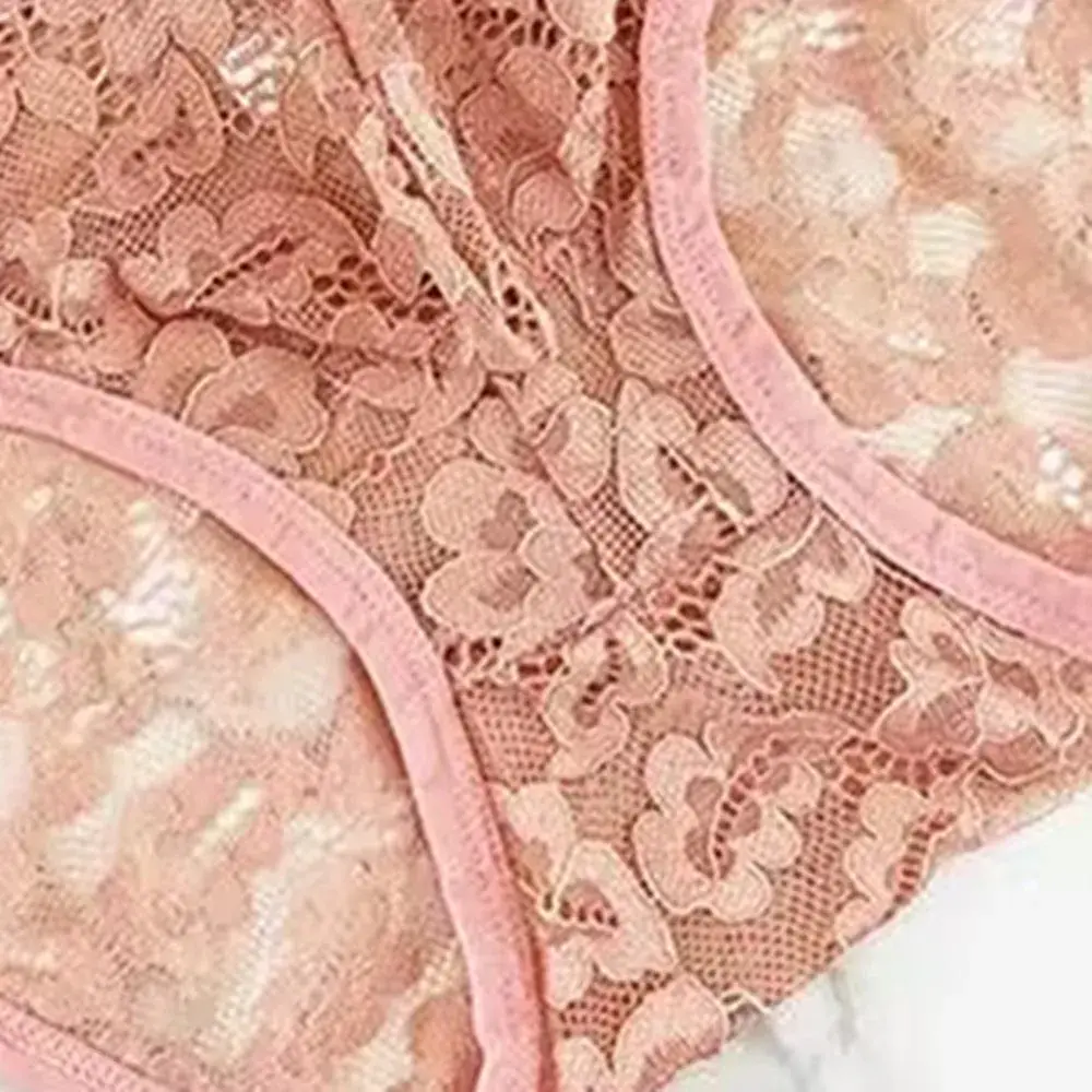 Men's Hollow Out Lace Briefs Shorts Transparent Mesh Underwear Plus Size Underpants Ultra-thin Breathable Jacquard Panties — image 9