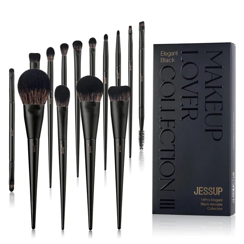 Jessup Σετ Πινέλων Μακιγιάζ 10-14pcs Πινέλο Μακιγιάζ Contour Foundation Πούδρα Σκιάς Ματιών Highlight Blending Concealer Liner T336