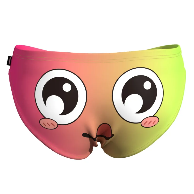 Men's Low Waist Briefs Breathable Gradual Cartoon Print Underwear Sexy Triangle Pants for Men — image 2
