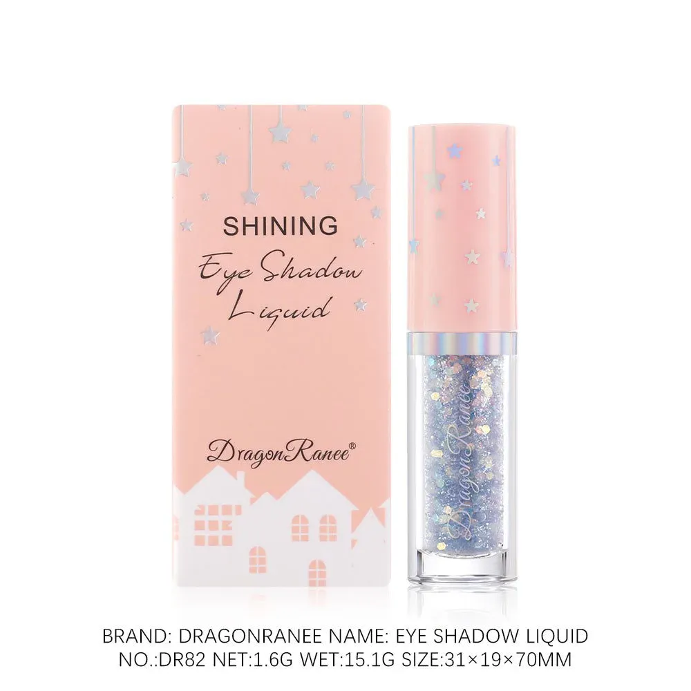 Blue Sequins Liquid Eyeshdaow Glitter Gel Fényes fémes szemceruza Pen Diamond Shimmer Vízálló Eye Beauty Party Smink eszköz — image 6