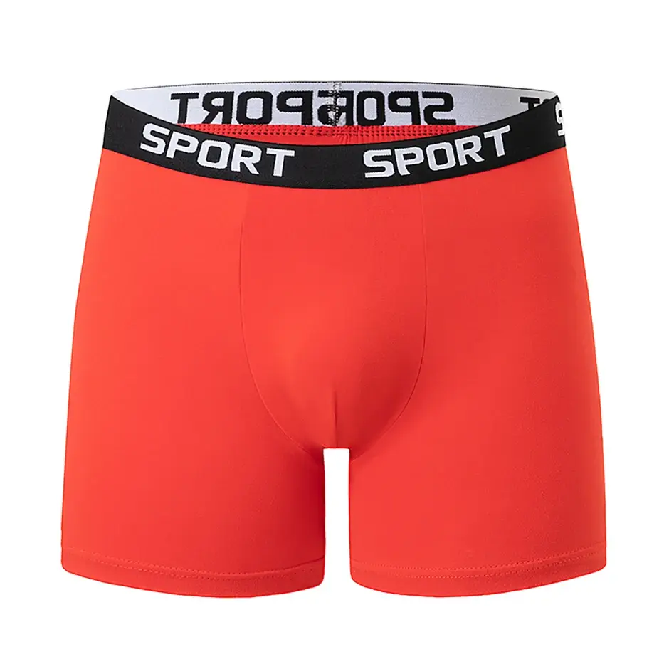 5-piece Set Of Solid Color Fashionable Simple Sports Long Underwear Comfortable Plus Size Flat Corner Pants Cycling Base Shorts — image 4