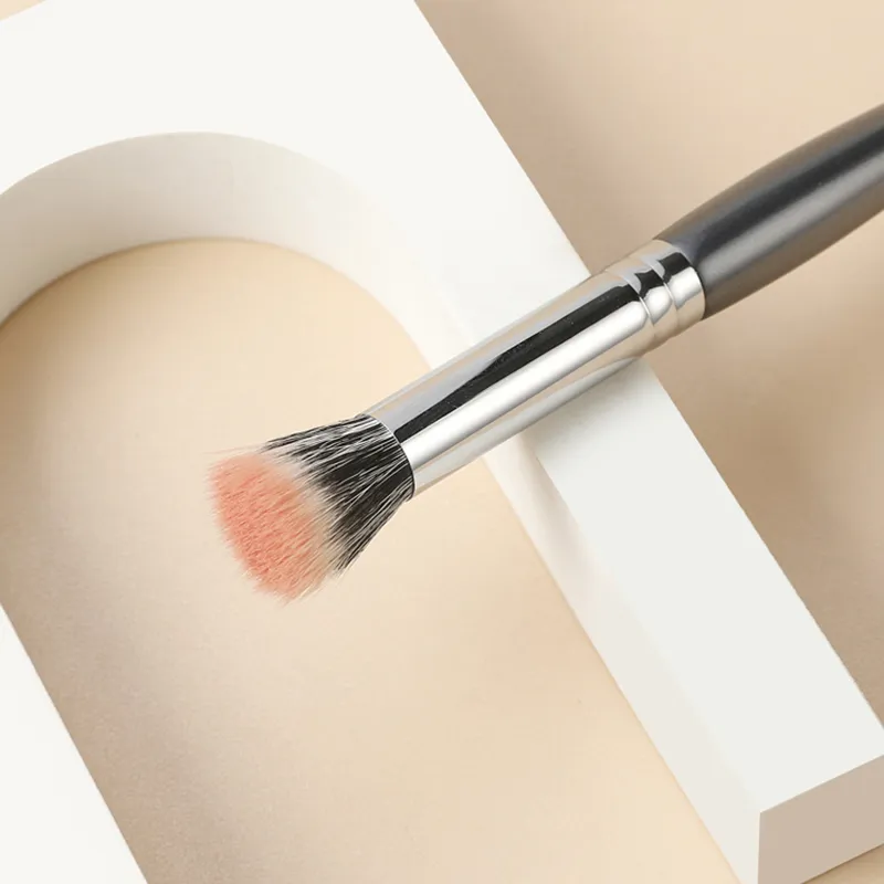 Profissional artesanal compõem escova 479 pequeno pontilhado blush escova macia saikoho cabelo de cabra pincéis de maquiagem de fibra sintética