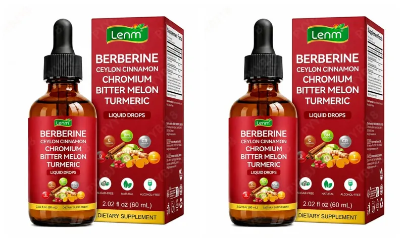 Berberine Liquid Drops Chromium & Ceylon Cannamon Supports Vitality Metabolic Wellness Health Digestive Health Χωρίς Ζάχαρη Μη ΓΤΟ 60ml — image 8
