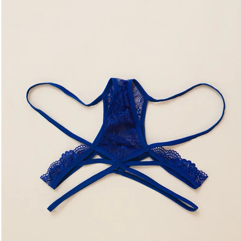 Men Sexy G-String Underwear Sexy Tоy Mens See Through For Lingerie Lace Femboy Bulge Pouch Low Rise Thong Summer Men's Panties — image 5