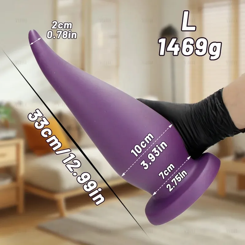 6/8/10/11 ס"מ סופר עבה אנאלי Buttplug ארוך במיוחד תקע אנאלי פיסטינג דילדו אנאלי חדירה צעצוע מין לנשים גברים עיסוי ערמונית — image 10