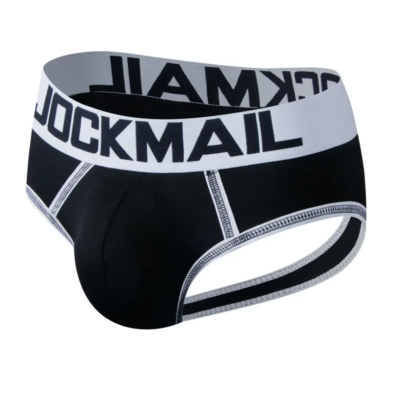 Nam Không Đáy Đồng Tính Quần Lót Hở Lưng Quần Đùi Jockstrap Ẻo Lả Dương Vật Túi Đẩy Lên Quần Lót Calzoncillos Hombre Trơn Trượt — image 3