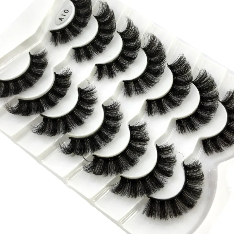 Fluffy Lashes Mink False Eyelashes Thick Cat Eye Makeup Long Natural Volume 3d Eyelashes Extension Χονδρική Βιζόν Βλεφαρίδες