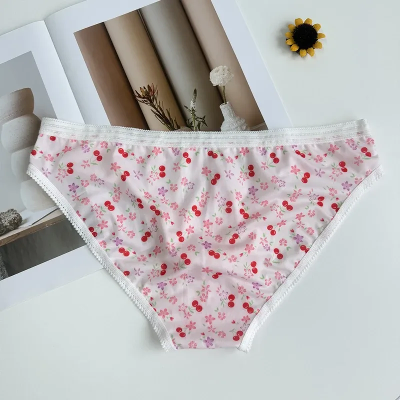 Sexy Men Underwear Briefs Cuecas Calzoncillos Slip U Convex Pouch Breathable Floral Print Male Sissy Panties Men Bikini Briefs — image 2