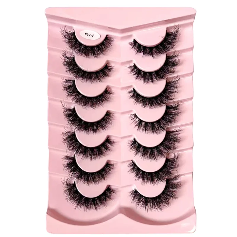 Κλασικές βλεφαρίδες 3D όγκου Faux Mink Lashes Φυσική εμφάνιση Χνουδωτές ψεύτικες βλεφαρίδες Wispy Cat Eye Lashes Αφράτες βλεφαρίδες 3D Mink — image 16