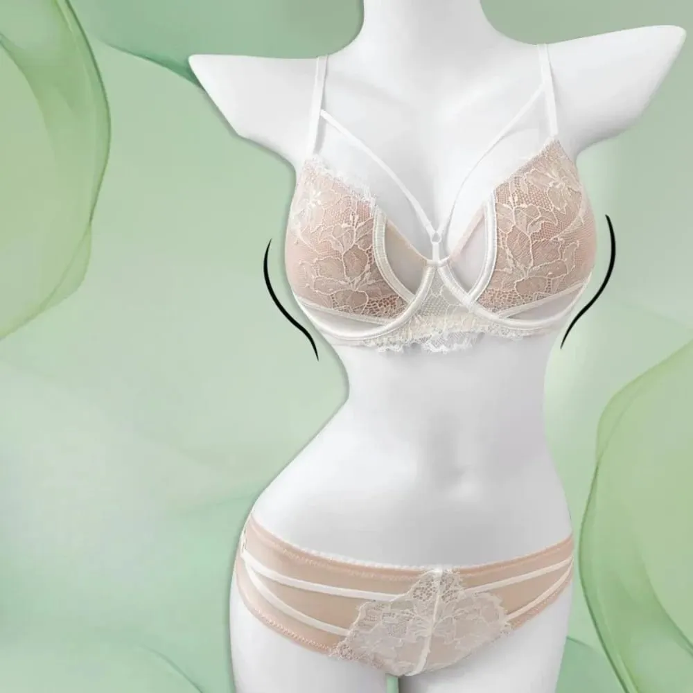 1. Σετ σουτιέν BANERDANNI Sexy Pure Desire Big Bust Minimizer Push Up Side Support Anti Sagging Anti-flading Εσώρουχα Hot Sale Best