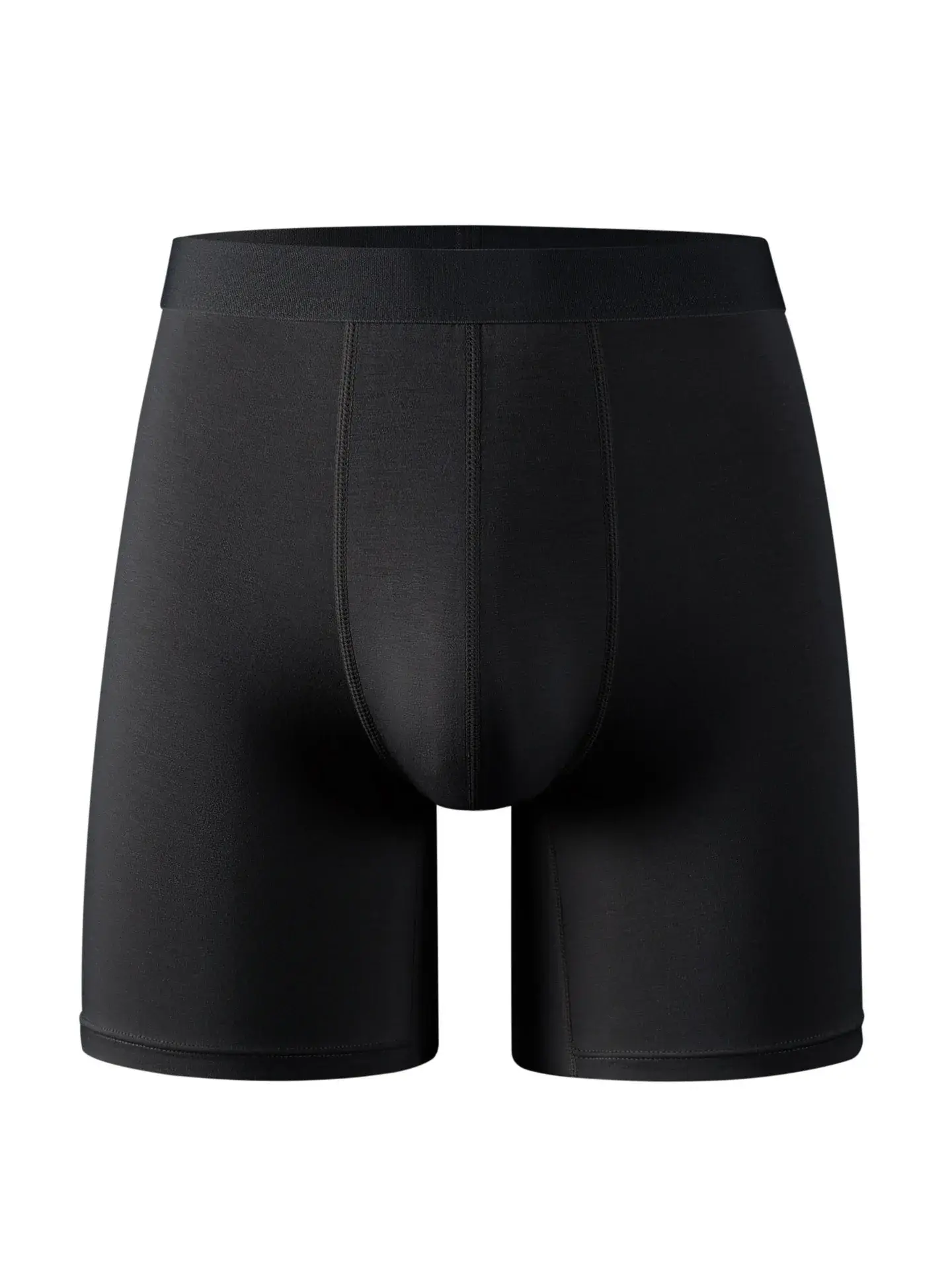5pcs 95% Bamboo Fiber 5% Spandex Men's Length Long Leg Boxer Classic Design Comfortflex Waistband Underwear Man Sports