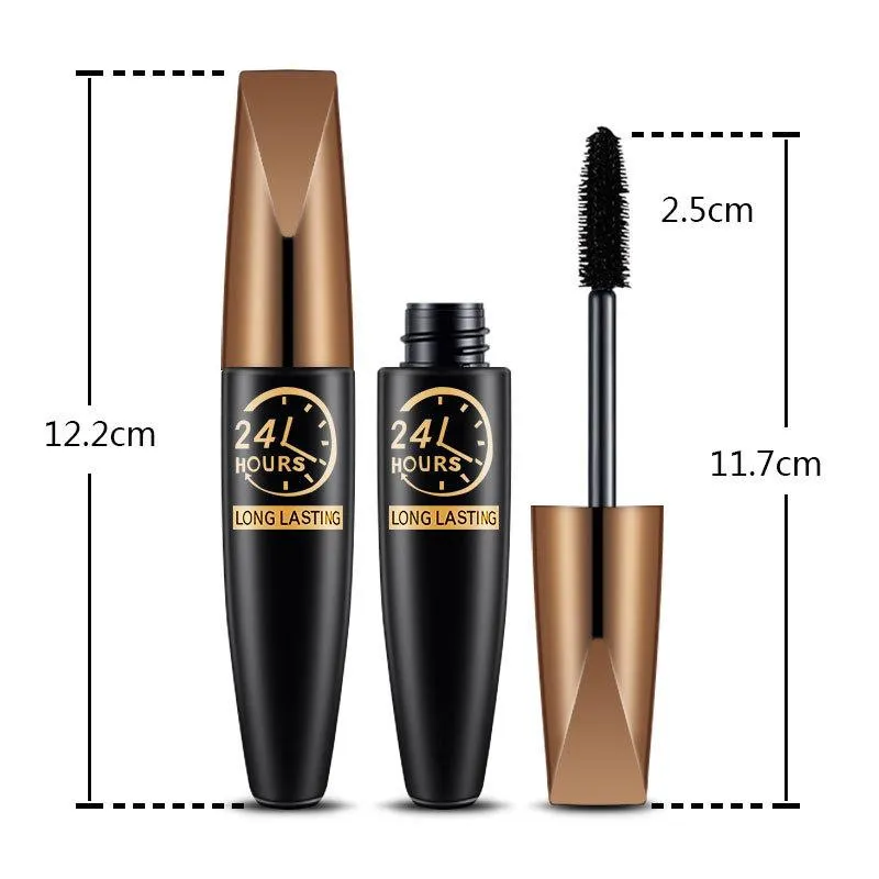 5D Eye Black Mascara עמיד למים מאריך ריסים הארכת סיבי משי מסקרה איפור עיניים לנשים איפור קוריאני קוסמטי — image 5