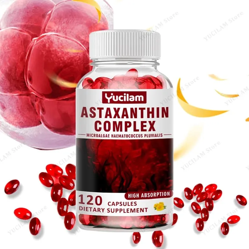 Συμπληρώματα ασταξανθίνης 24mg - Υποστηρίζουν Αντιοξειδωτικό Δέρμα & Υγεία για τα μάτια κανονικά αρθρώσεις και ανοσοποιητικό σύστημα — image 2