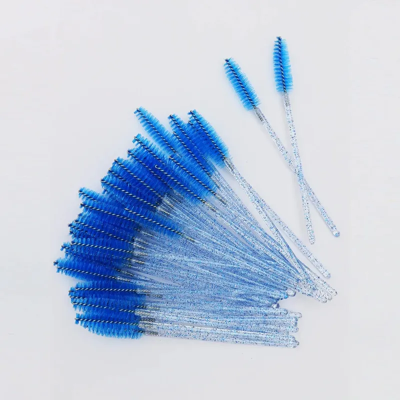 50 τμχ Crystal Eyelashes Brush Cob Αναλώσιμος βλεφαρίδες μιας χρήσης Extension Mascara Wands Makeup Professional Makeup Beauty Tool — image 6