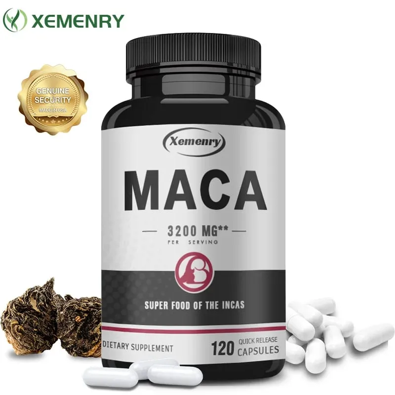 Ultimate Organic Black Maca kapszula-kiegészítő 3200 mg (adagonként) 120 gyors kioldódású kapszula férfi javító formula — image 2