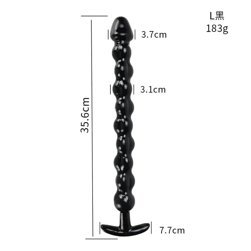 40cm Glass Dildo Artificial Penis Dick Crystal Anal Bead Butt Plug Prostate Massage Masturbate Sex Toy For Adult Women