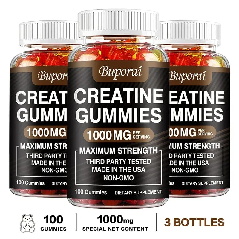 Creatine Monohydrate Gummies - Build Strength Promote Muscle Growth Improve Endurance and Energy