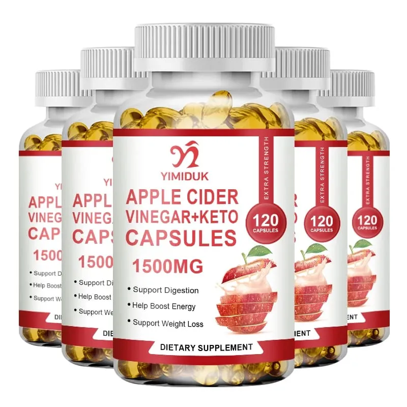 Almaecet-kiegészítők anyával - 1500 mg - ACV kapszula az emésztés keto tisztítására és kiegyensúlyozott táplálkozásra — image 11