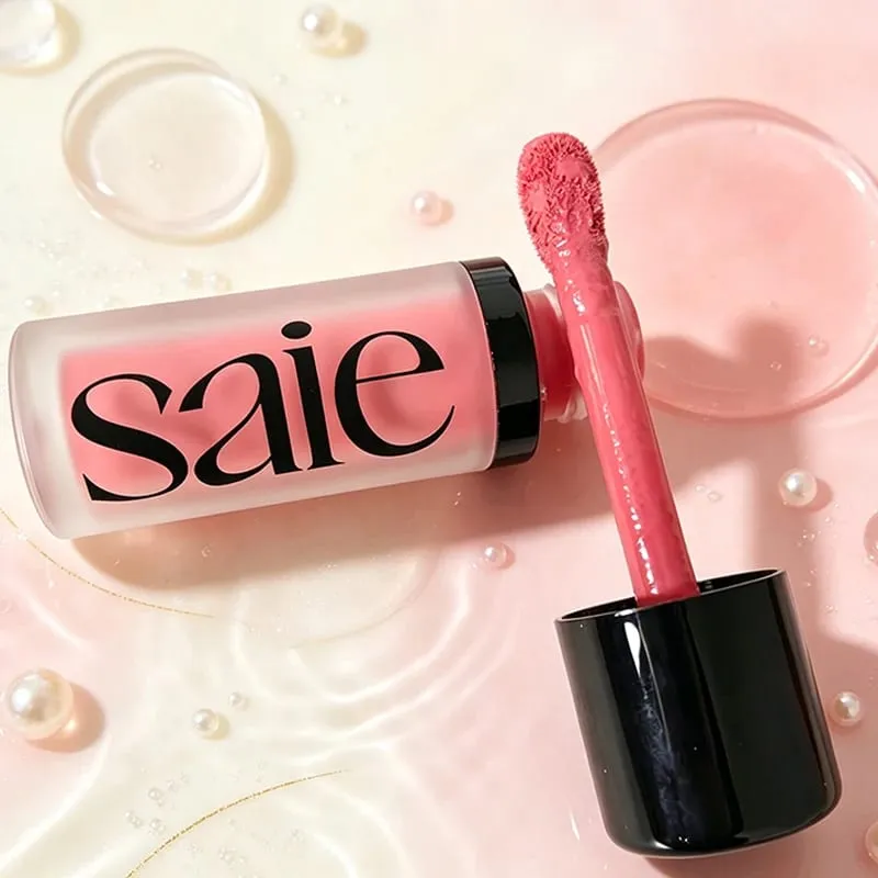 Fashion Saie Glitter Hydration Liquid Powder Blusher Moisturizing Liquid High Gloss Facial Contour Cream Products Makeup — image 6