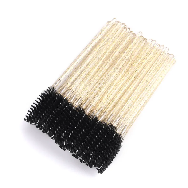 50pcs Disposable Eyelash Brushes Extension Crystal Eyebrow Brush Mascara Wand Eye Lashes Cosmetic Tool Set Makeup Beauty — image 8