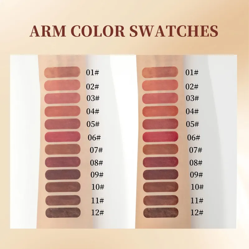 Σετ στυλό Lip Liner 12 Χρωμάτων Διαρκής Αδιάβροχο Αδιάβροχο Easy Coloring που δεν ξεθωριάζει Color Rendering Lipliner Set Cosmetics — image 5