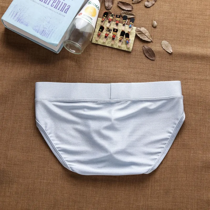2025Simple, solid color, fashionable, men's low-rise nylon brushed bright briefs AD3-M257 — image 16
