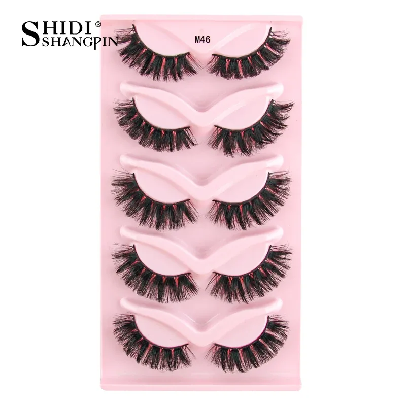 Half Lashes Cat Eye Lashes 3D Natural Finged End Eye Elong Lashes Fox Eye Lashes Faux Mink Lashes Μακιγιάζ — image 33