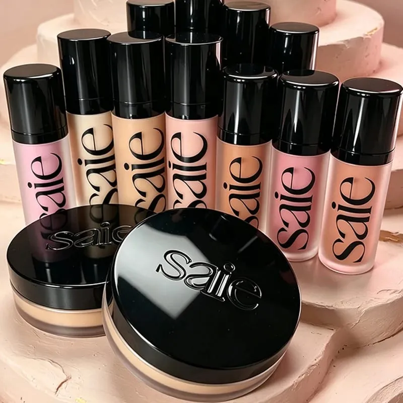 Fashion Saie Glitter Hydration Liquid Powder Blusher Moisturizing Liquid High Gloss Facial Contour Cream Products Makeup — image 2