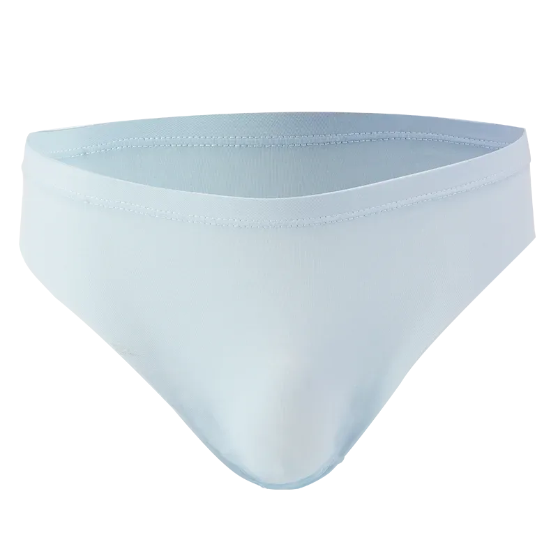 Calzoncillos de seda helada para hombre, ropa interior transparente, sin costuras, Sexy, de secado rápido, transpirable, ultrafina, 4 Uds.