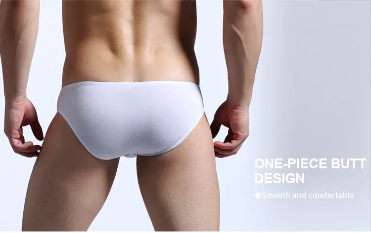 Men's underwear men's small triangle pants U convex Modal thin stretch sexy low waist tight narrow side underpants — image 14