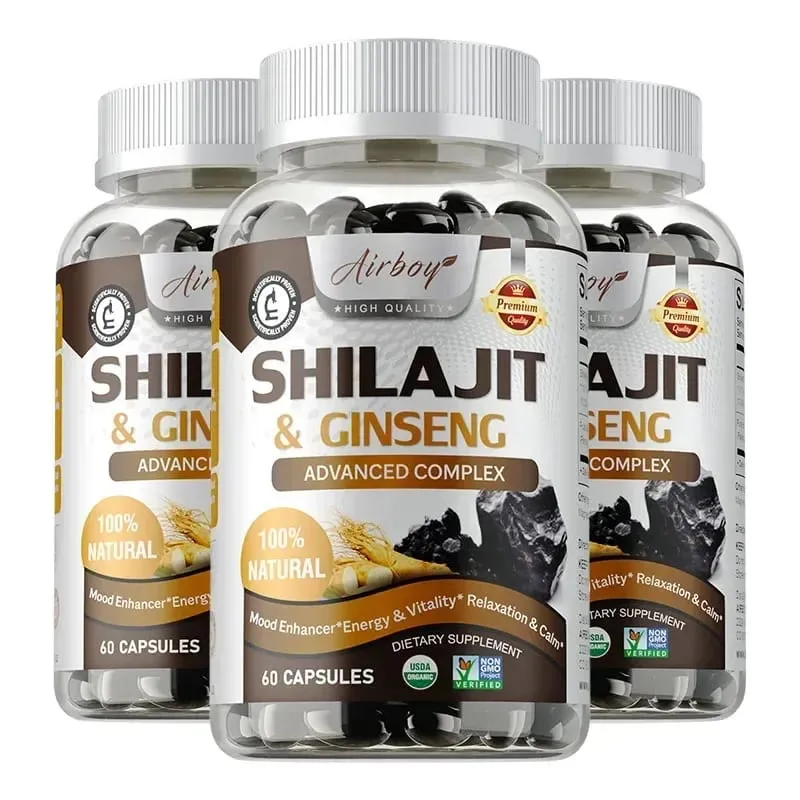 Shilajit & Ginseng - Energy & Vitality Support Improve Mental Clarity Immune Support Increase Endurance Muscle Growth — image 11