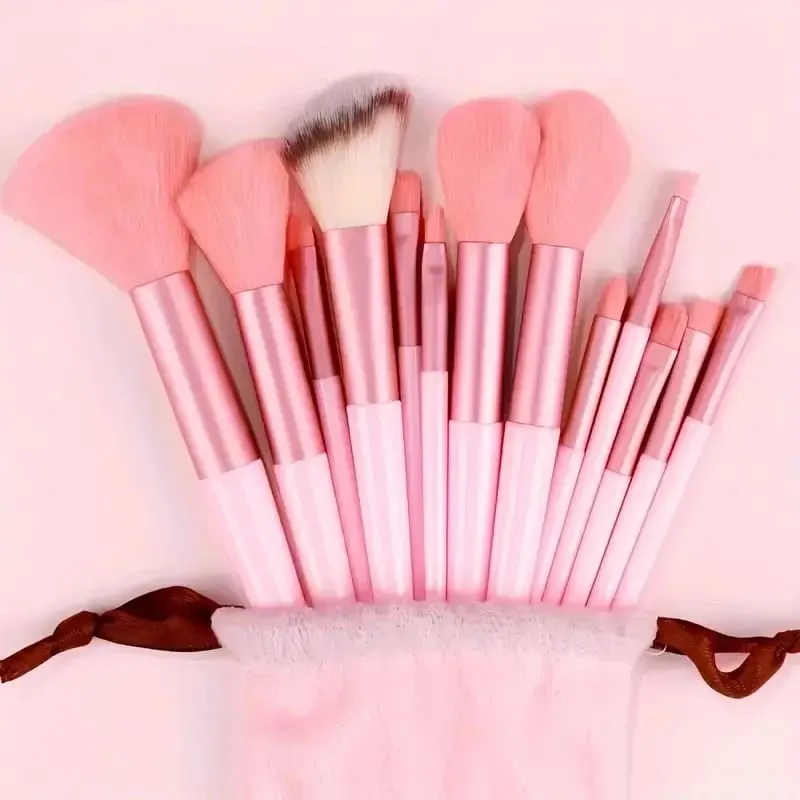 Conjunto de pincéis e esponjas de maquiagem rosa, kit de ferramentas de maquiagem para presente, 20 a 32 peças — image 13