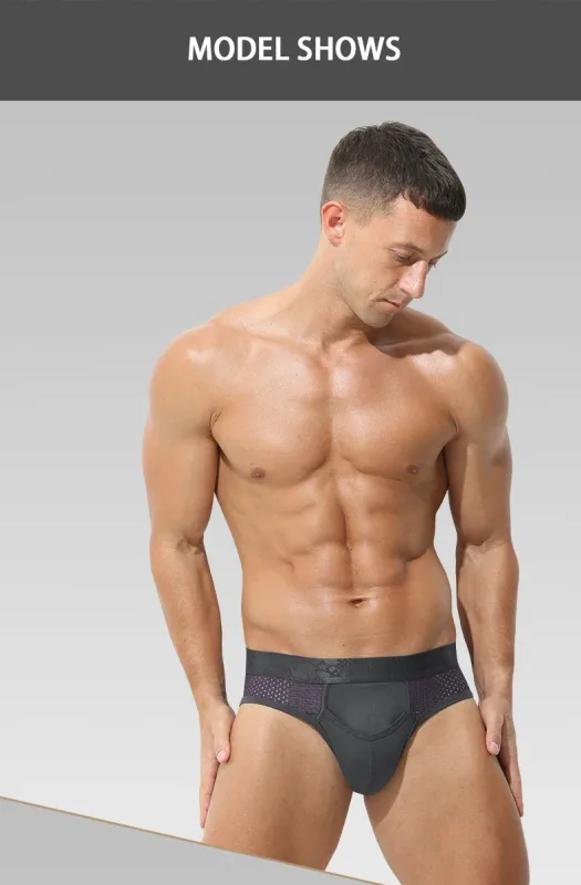 Bullet Separation Panties Men's Sexy U-Convex Briefs Vein Ice Silk Scrotal Rim Sperm Cord Shorts Varicose Heads — image 20