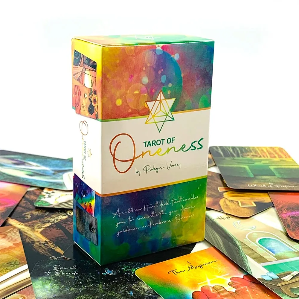 Tarot of Oneness Tarot Cards 84 Cards Mystical Tarot Deck Spiritual Guidance Divination Cards Game for Tarot Practitioner