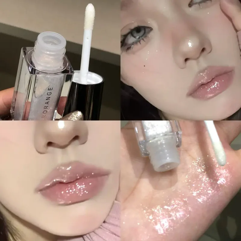 Herorange Star Shine Glitter Lip Gloss Shimmer Fine Glitter Long Lasting Moisturizing Non Sticky Glossy Lip Makeup — image 9