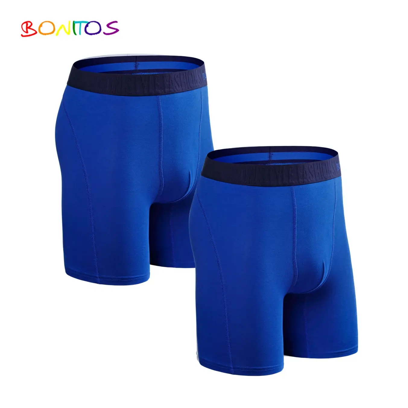 2 pz Confezione Gamba Lunga Boxer da Uomo Mutandine Kit Homme Mutande Boxer Slip Intimo per Uomo Cotone Maschile Sexy Set Box Palestra — image 7