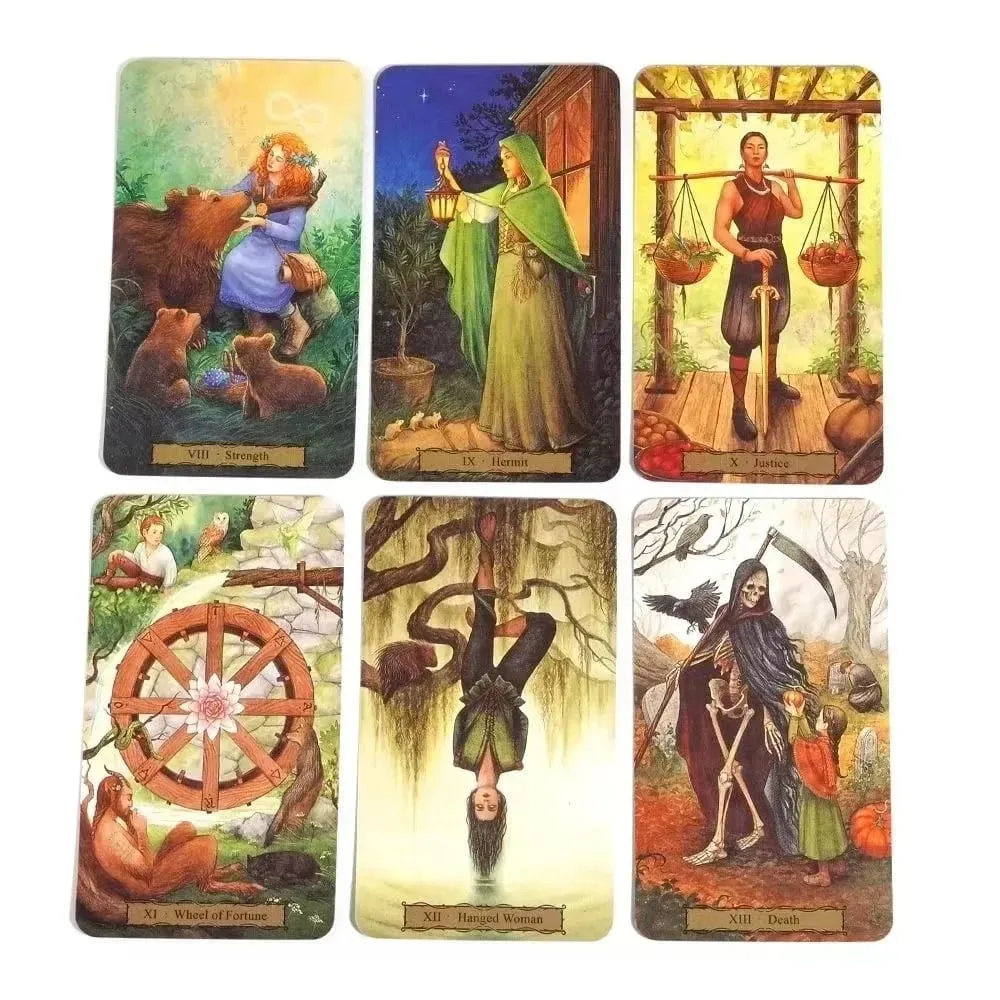 Tarot of the Witch's Garden Παιχνίδι Μαντείας Μαντεία Επιτραπέζια Παιχνίδια Taro Oracle Deck Παίζει πλήρη αγγλική μυστηριώδη έκδοση — image 2