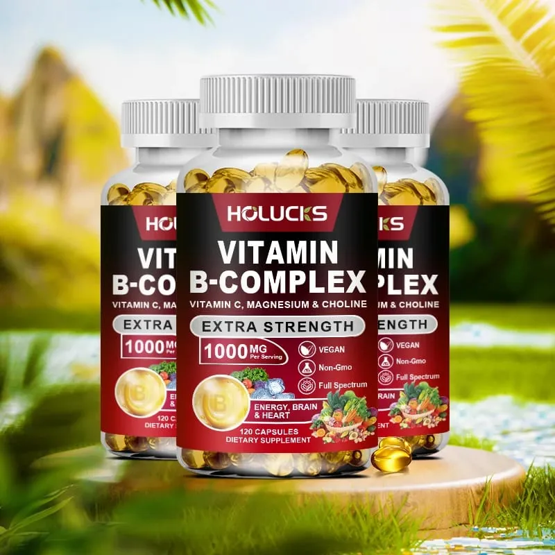 Οι κάψουλες Yimiduk Premium Vitamin B Complex με υποστήριξη βιοτίνης και φυλλικού οξέος προάγουν το υγιές δέρμα των μαλλιών και την ισορροπία των ορμονών που δεν είναι ΓΤΟ — image 6