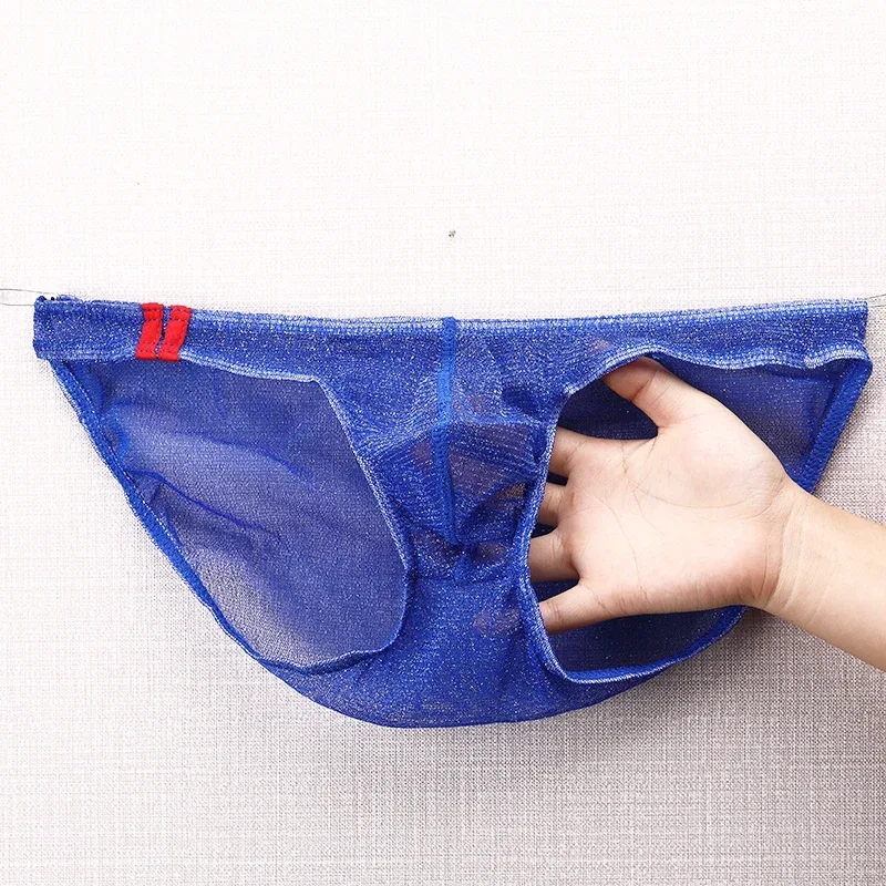 Men's Underwear Briefs Ultra Thin Low Rise Mesh Breathable Panties — image 27