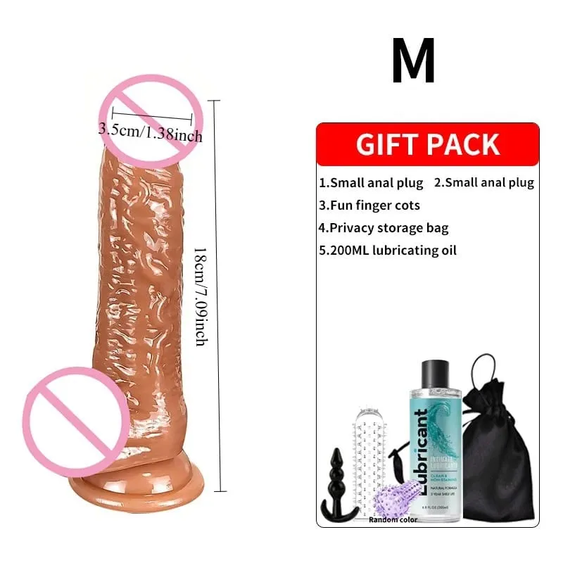 דילדו רכים מציאותיים עם כוס יניקה חזקה אוננות נקודת G גדולה צעצוע מין דילדו מתאים לנשים וזוגות נרתיק ממריץ אנאלי מבוגרים צעצועי מין לנשים ארוטי דילדו פין אנאלי פקק נקבה גברים פין מבוגרים משחק אנאלי דיל מתחיל — image 10