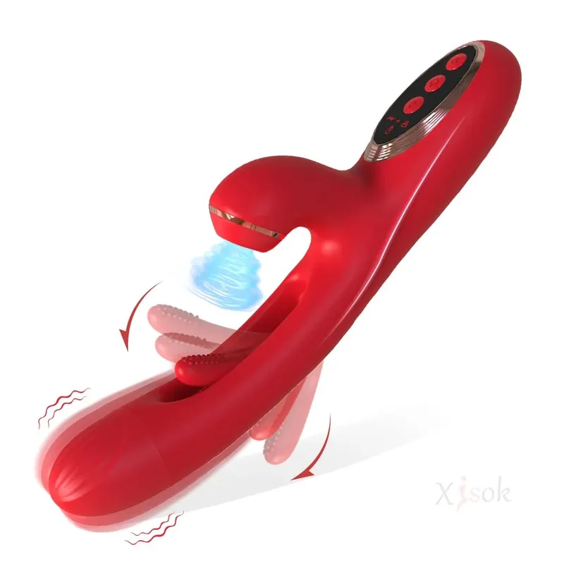 מוצץ רטט מנפנף לנשים דגדגן G Spot Stimulator דילדו הקשה נרתיק לעיסוי רוטט למבוגרים צעצועי מין נקבה 18+ — image 8